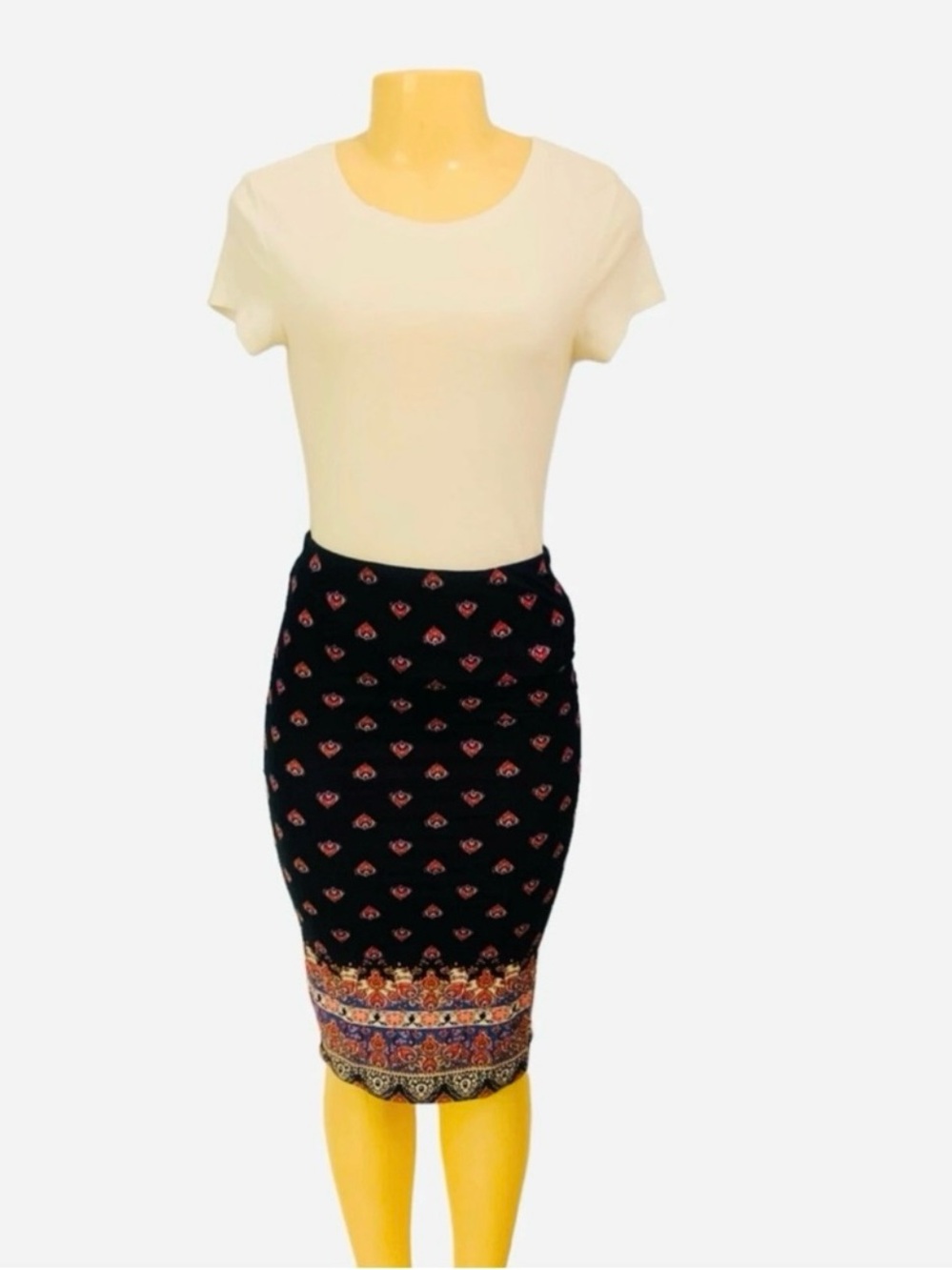 Contenta Sz M women Blue Pencil Skirt